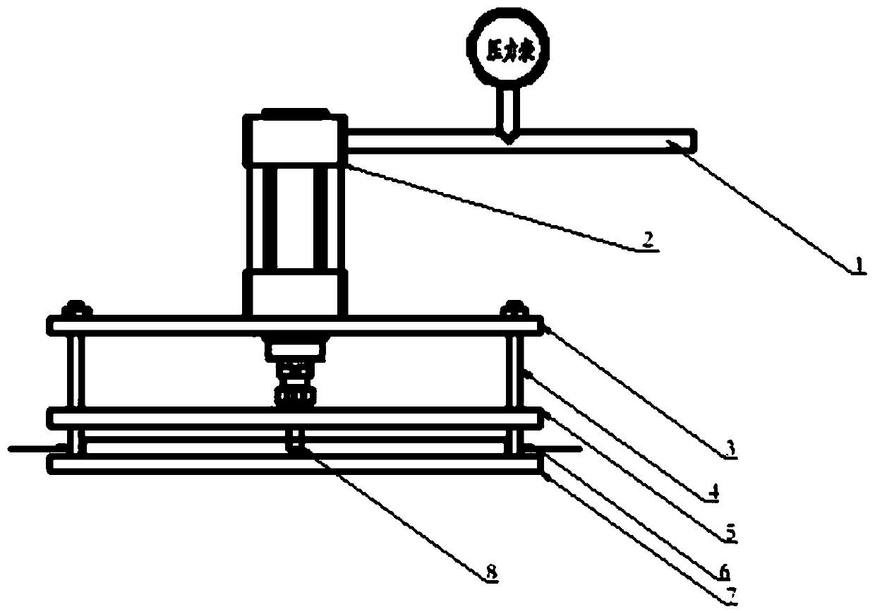 Tool for determining pre-tightening force of soft package battery, method for determining pre-tightening force of soft package battery and method for assembling soft package module