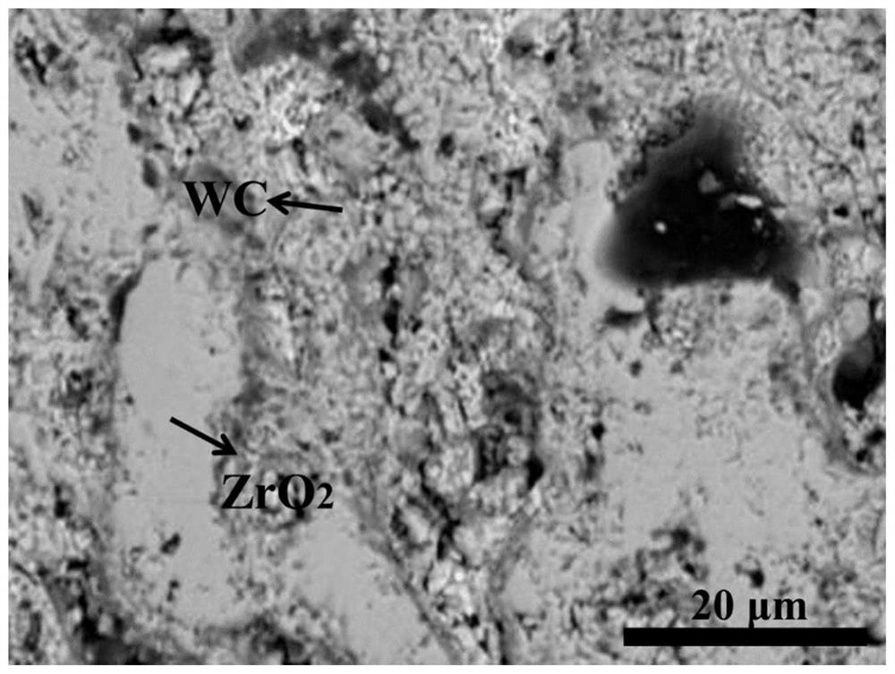 Tungsten carbide-yttria-stabilized zirconia composite thermal barrier coating and preparation method thereof