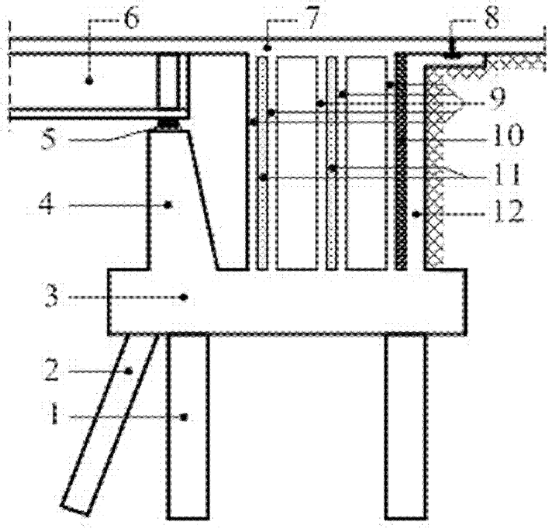 Earthquake-resistant bridge abutment with flexible walls