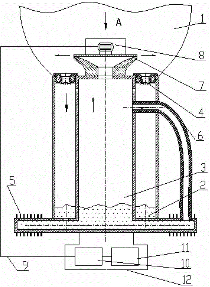 Aerostatic detector utilizing atmospheric temperature gradient for power generation