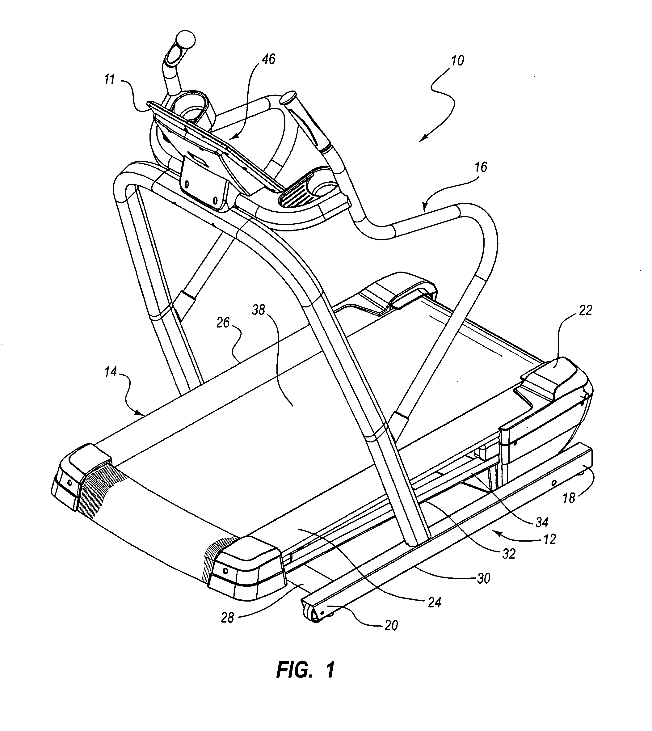 Inclining treadmill with magnetic braking system