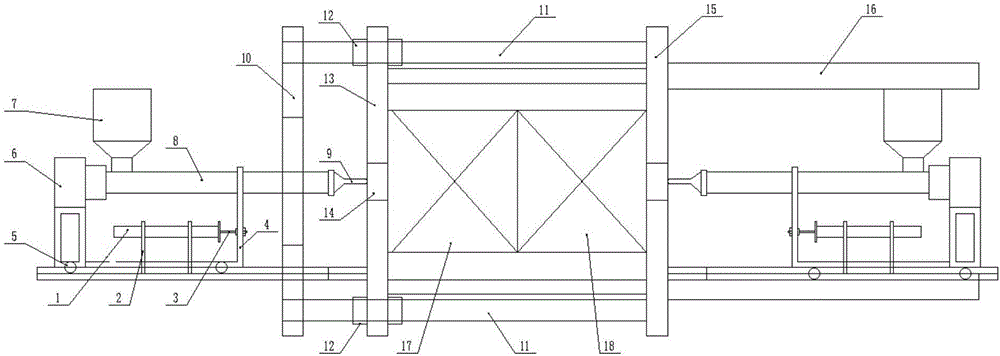 Extrusion feeding mechanism and extrusion injection molding machine