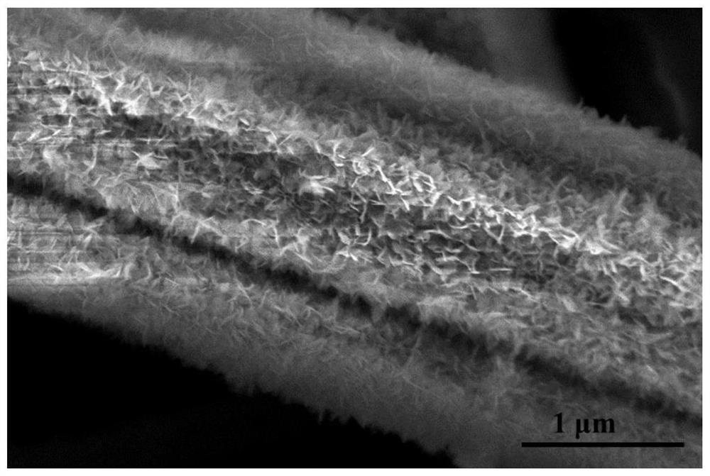 A linear hierarchical structure lithium titanate material and its preparation and application