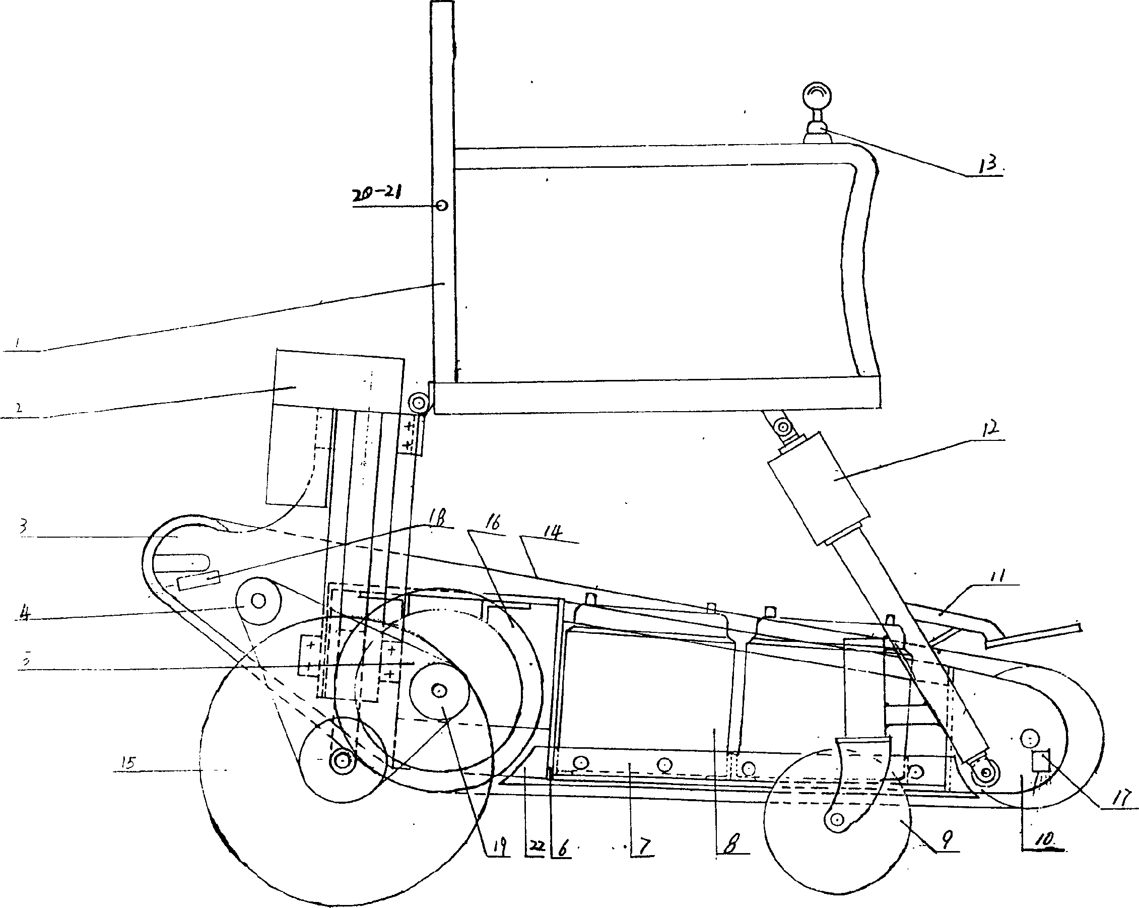 Obstacleless wheel chair