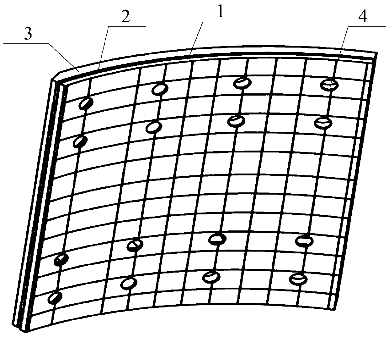 Low-noise and high-temperature-resisting drum type friction plate produced through three-layer materials and preparing method of low-noise and high-temperature-resisting drum type friction plate