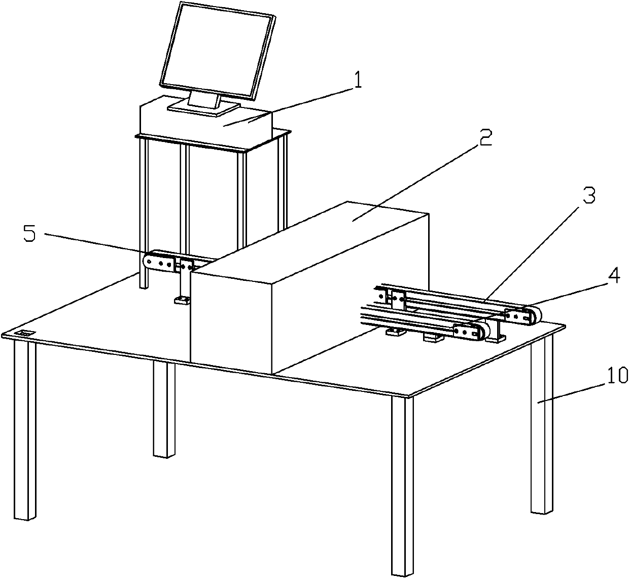 Planeness detecting device for surface-mounted welding plates of electron components