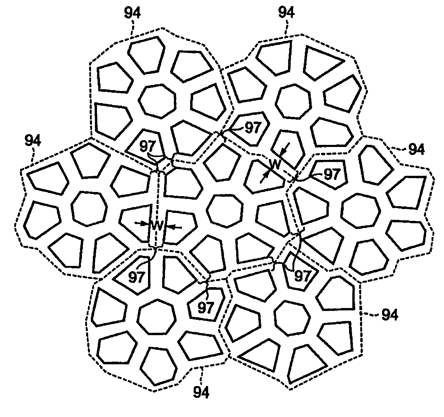 Diffuse reflector for a liquid crystal display device