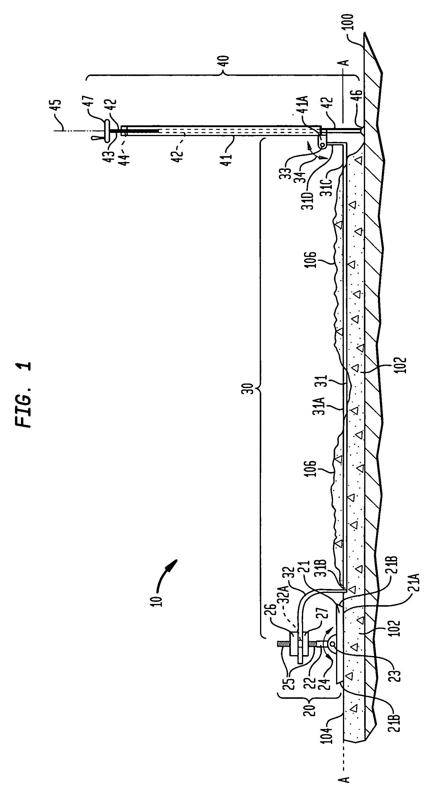 Portable form and method for using same for concrete strike-off