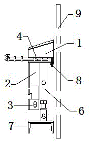 An installation structure and method for accurate positioning of buried waterstops in lining of tunnel arch walls