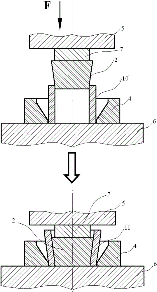 Preparation method of gcr15 bearing steel large ring blank with special-shaped section