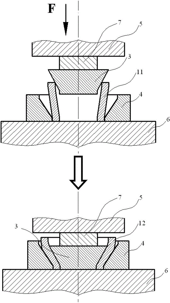 Preparation method of gcr15 bearing steel large ring blank with special-shaped section