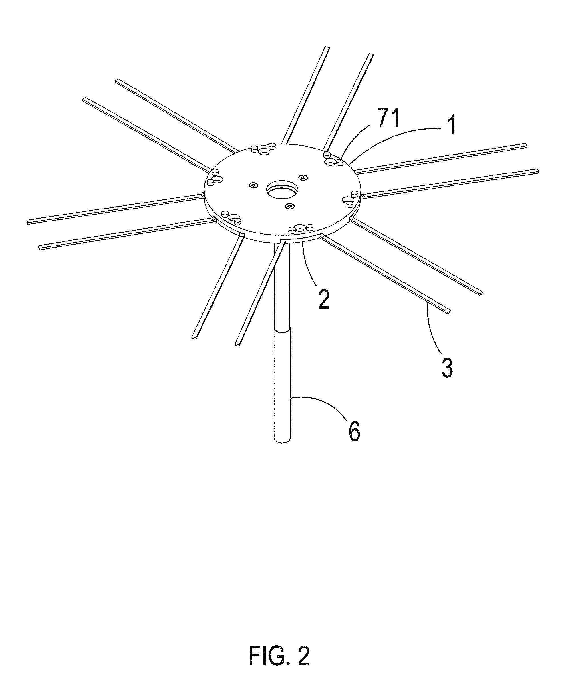 Structure of Sextant Rotary Disk