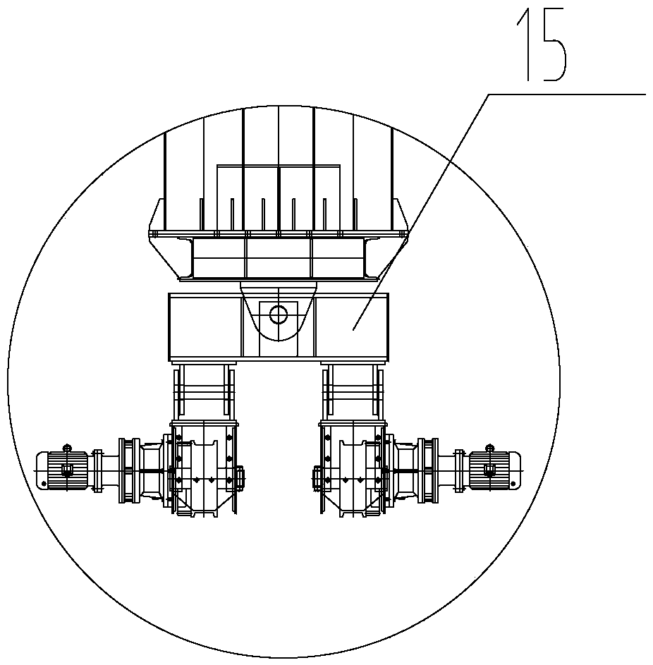 Construction method of mobile formwork for ship lock chamber wall