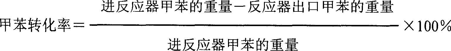 Catalyst for alkylation of toluene methanol