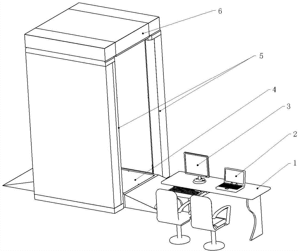 Modularized fast-assembly security inspection door