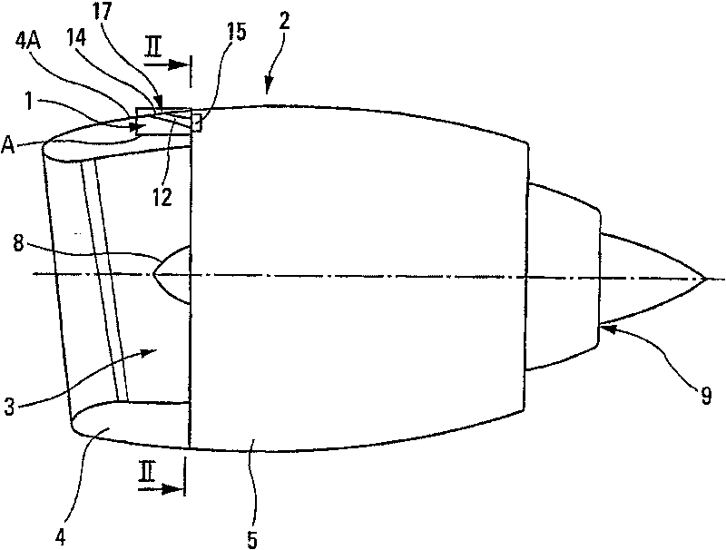 Ventilating air intake arrangement with mobile closing device