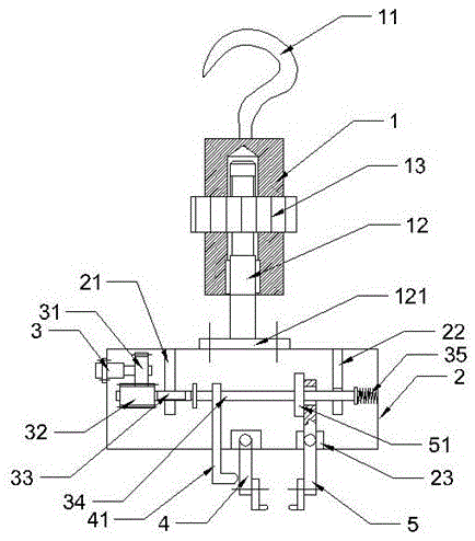 Automobile part clamping mechanism