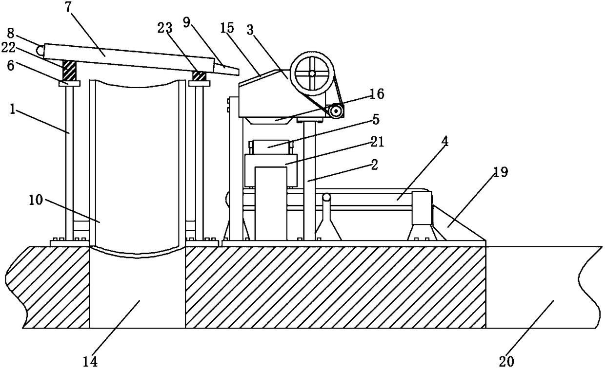 Pollution-free treatment apparatus for municipal construction engineering wastes