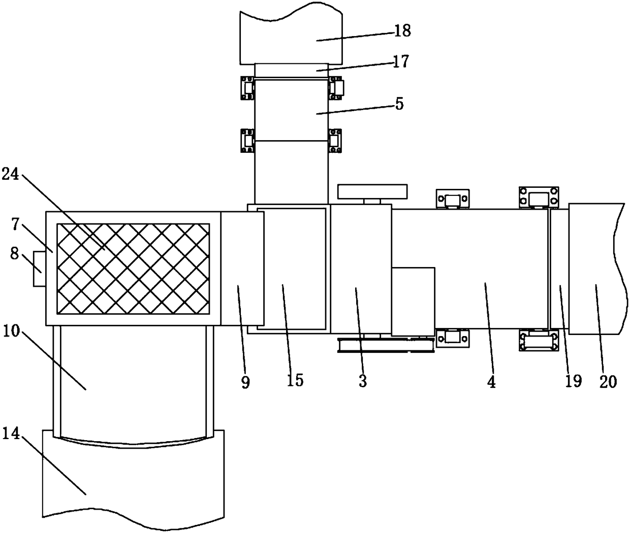 Pollution-free treatment apparatus for municipal construction engineering wastes