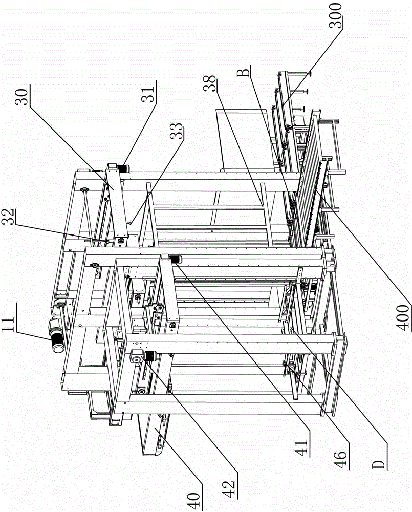 Bottle stacking machine in high position