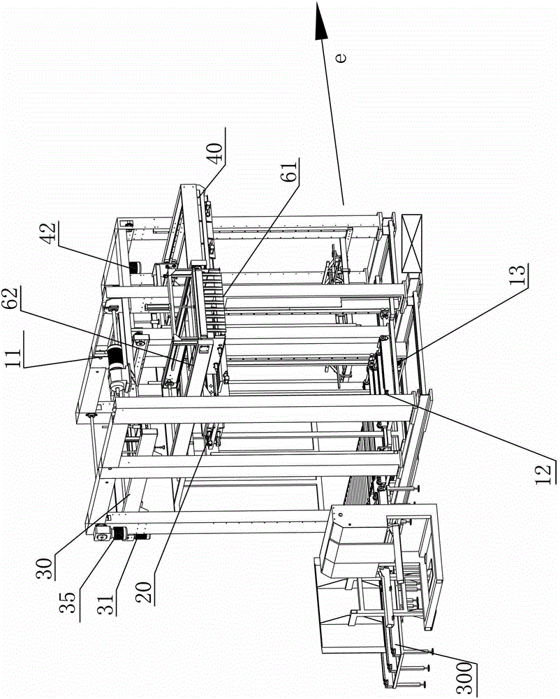 Bottle stacking machine in high position