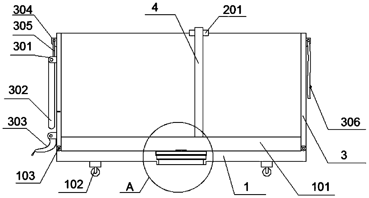 Hoist hopper structure for industrial construction engineering