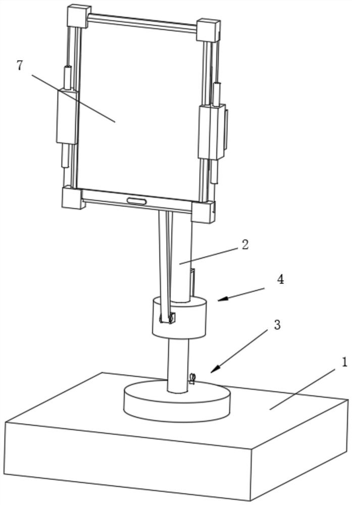 Anti-falling tablet personal computer with angle adjusting support