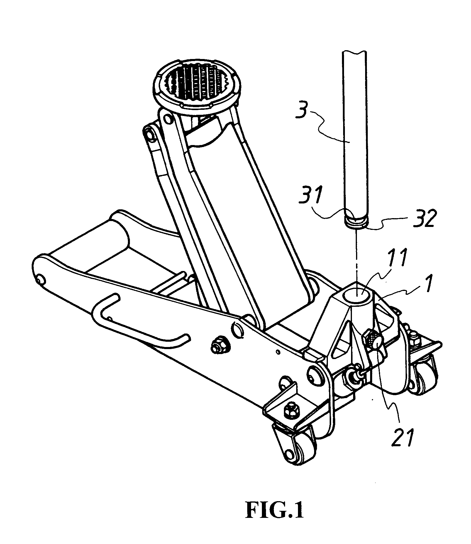 Slippage- preventing device for tubular jack