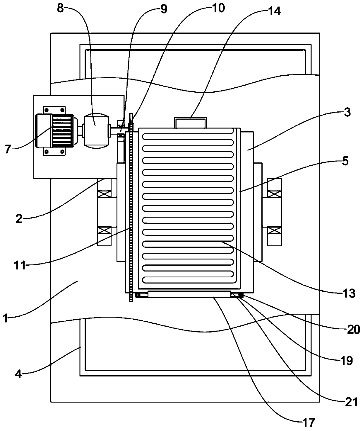 Environment-friendly tanning method and device of leather