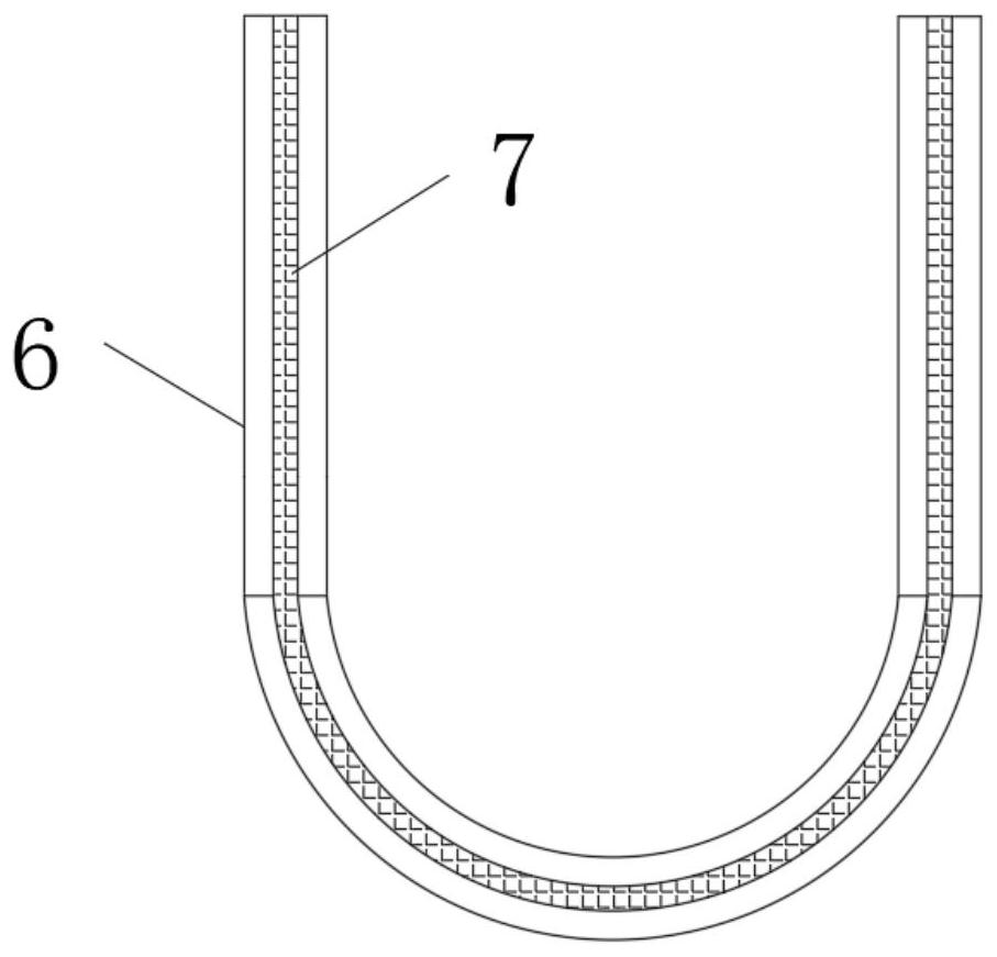 U-shaped bolt positioned and connected through magnetic force