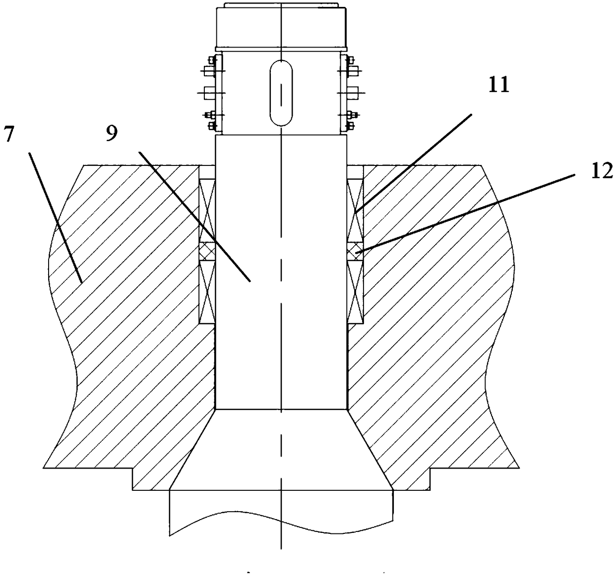 High-speed geotechnical centrifugal machine structure