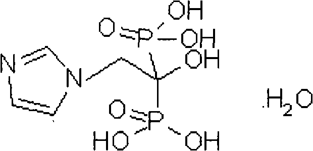 Zoledronic acid for preparing medicaments for preventing and treating osteoporosis