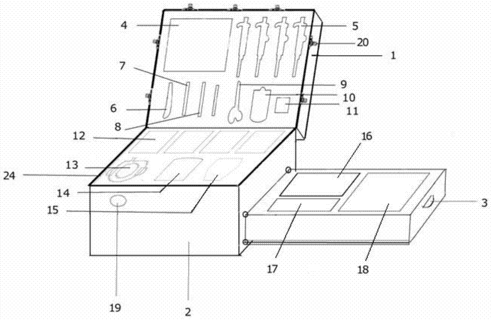 Complete equipment and detection method for rapidly detecting meat product safety on site