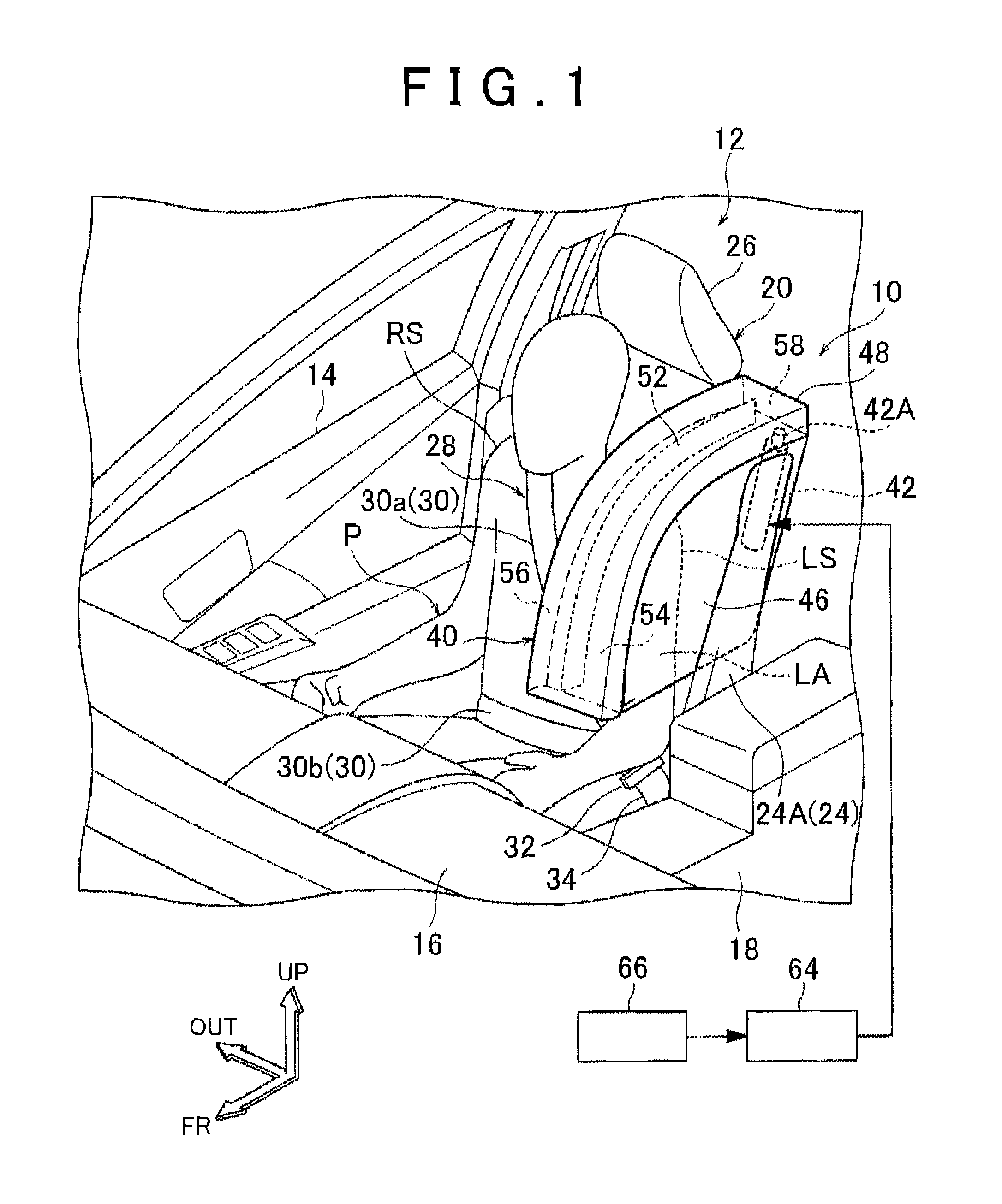 Seat-mounted airbag apparatus and vehicle seat