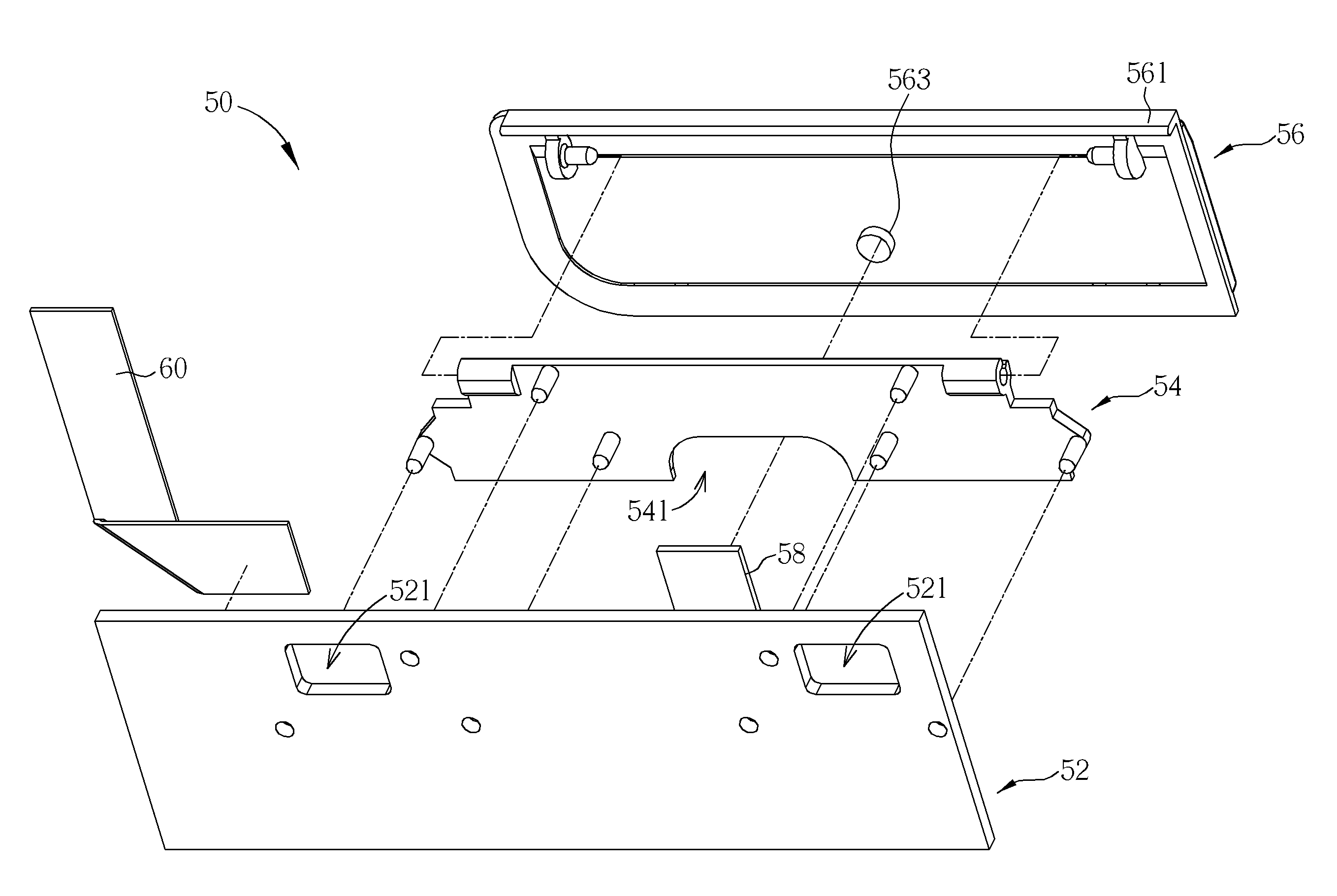 Input device with swing operation