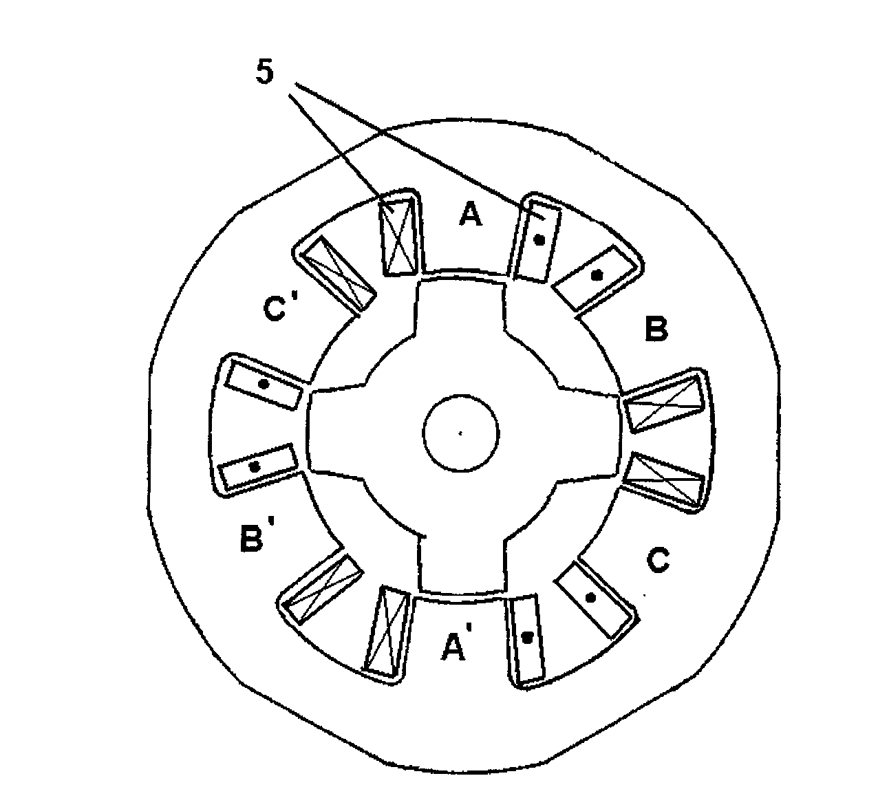 Rotor structure of switched reluctance motor for reducing vibration and noise