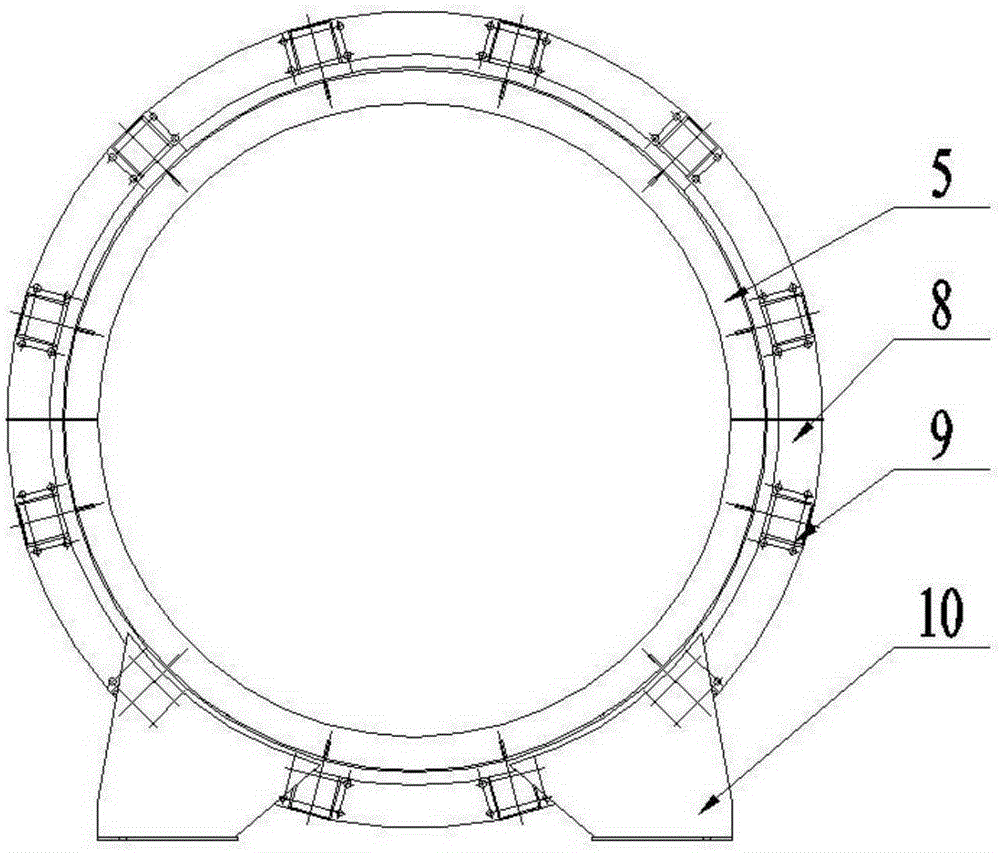 Ultra-large type reservoir emptying valve structure