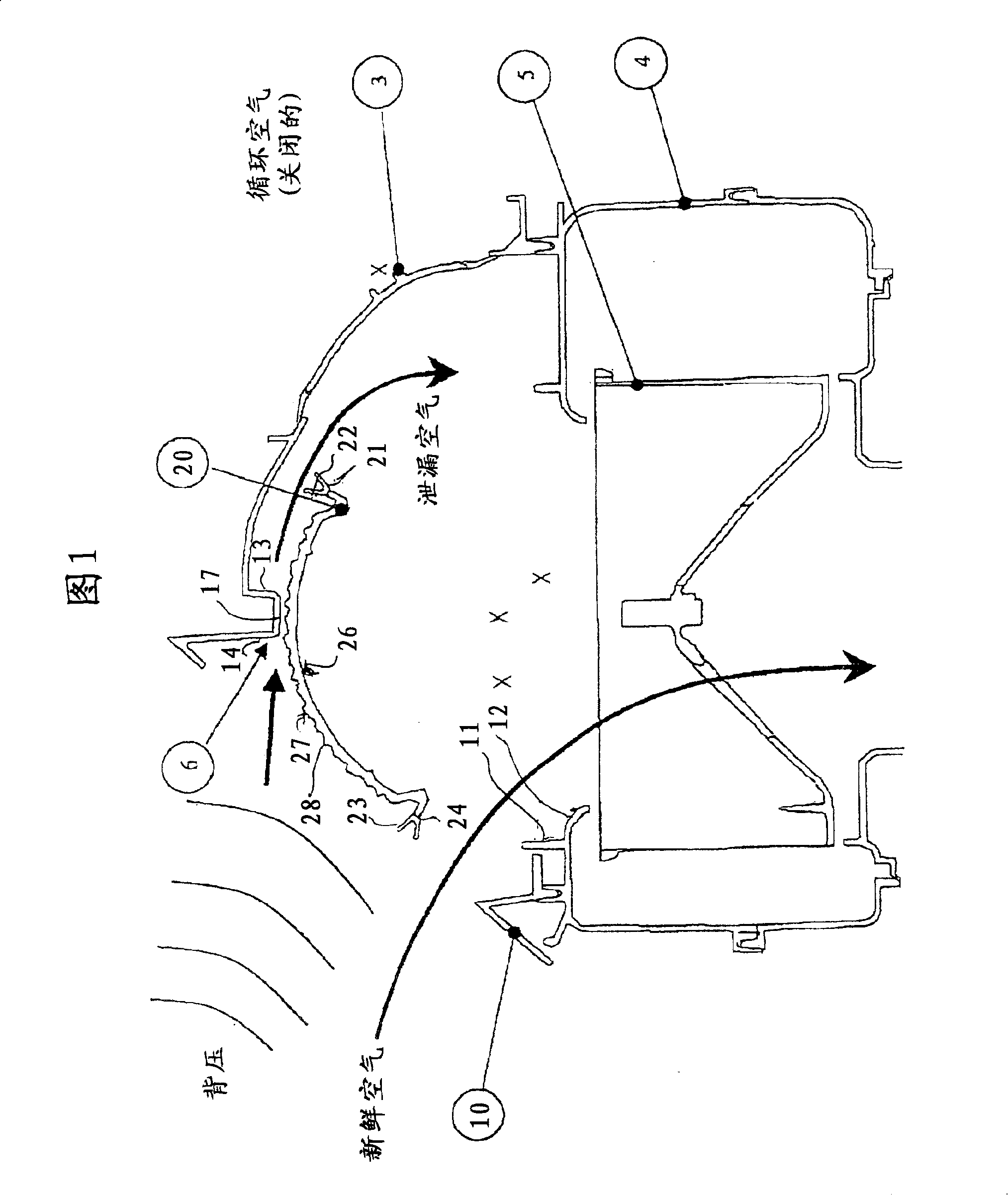 Cylindrical flap with structured rough surfaces