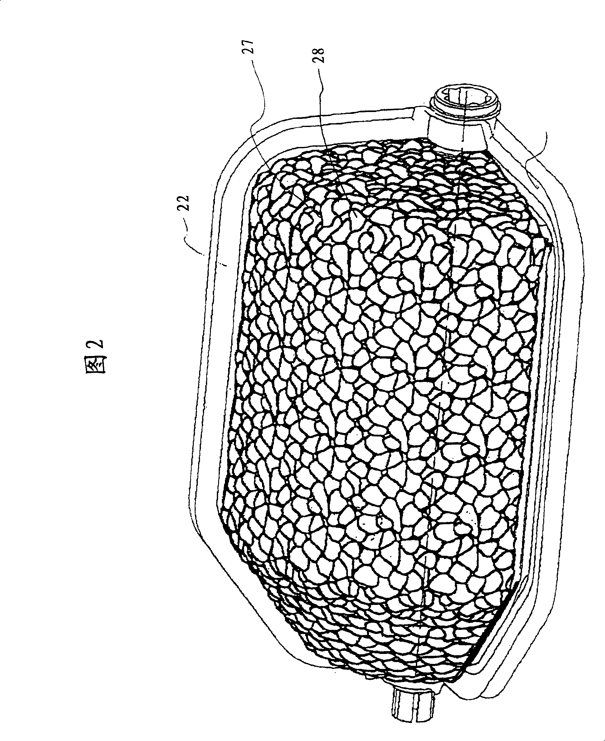 Cylindrical flap with structured rough surfaces