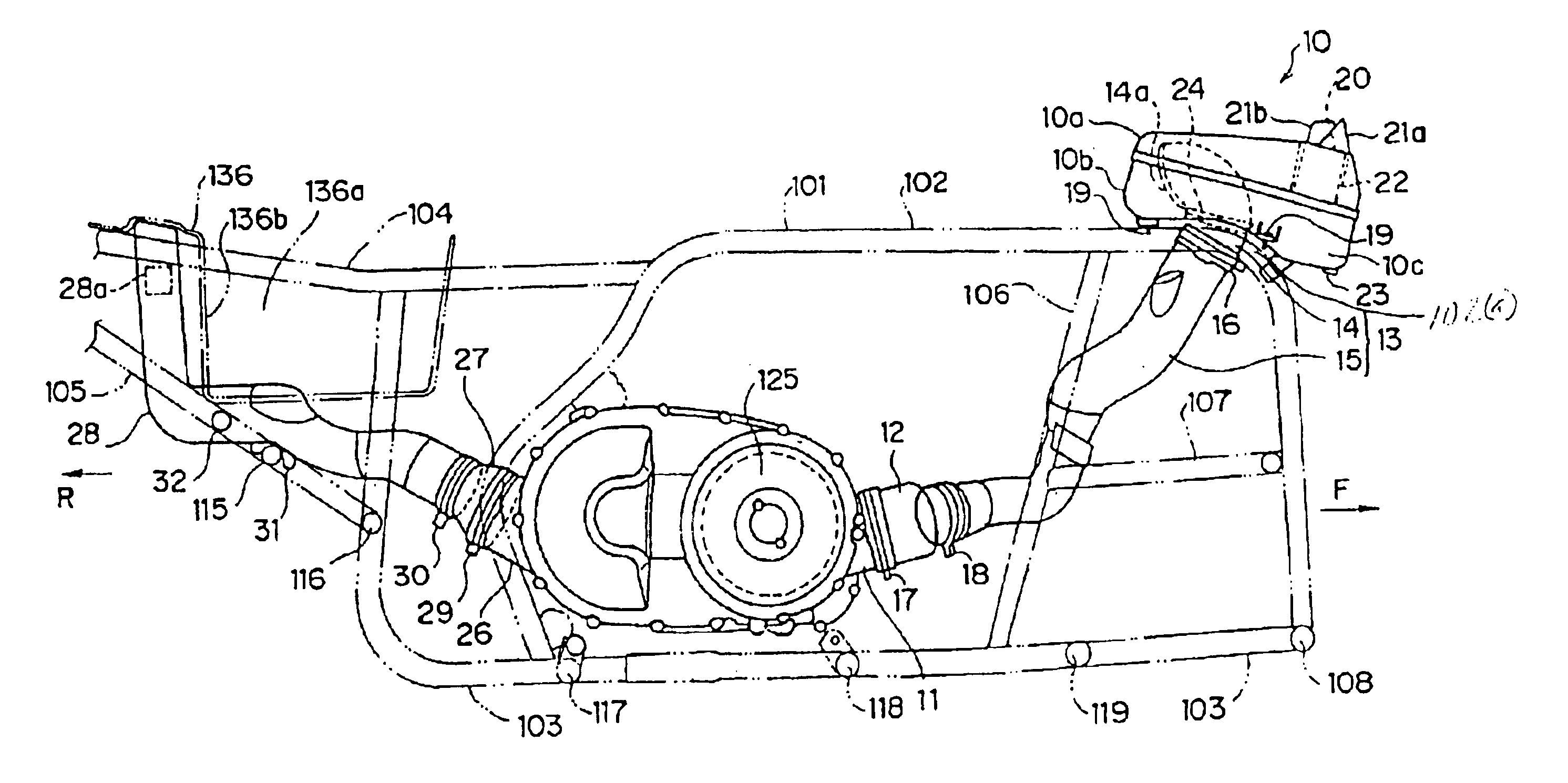 Cooling system for a transmission mechanism