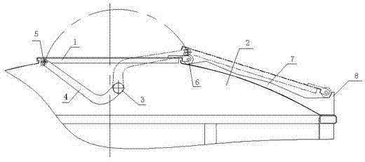 Railway vehicle top cover opening and closing mechanism