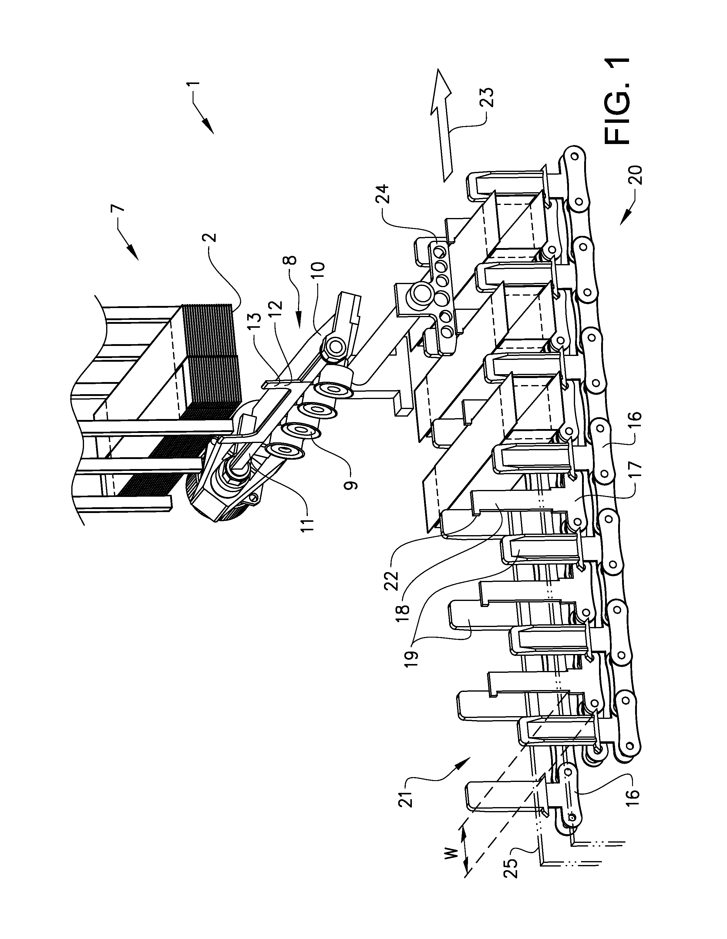 Carton feeder device and method for feeding a carton to a conveyor track