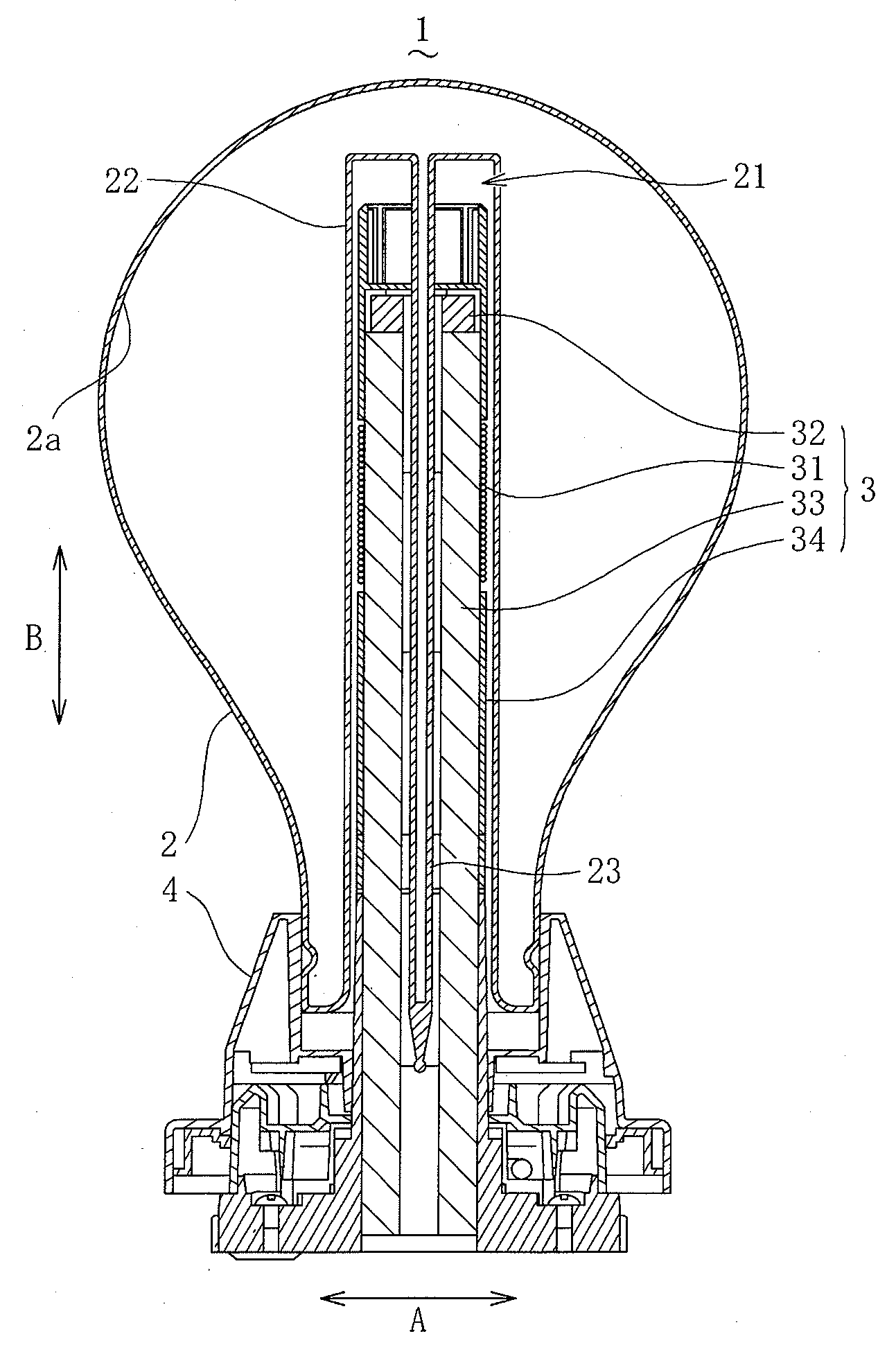 Electrodeless discharge lamp apparatus and lighting fixture with the electrodeless discharge lamp apparatus