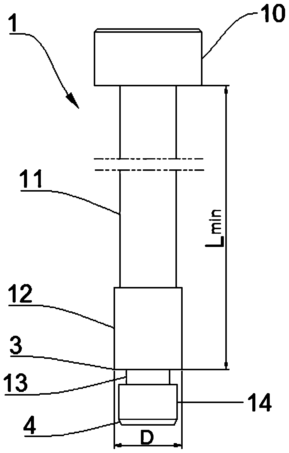 Detection tool for detecting deep hole length of gear shaft