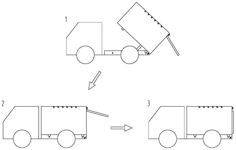 Intelligent dust falling and discharging control system for sweeper truck and control method thereof