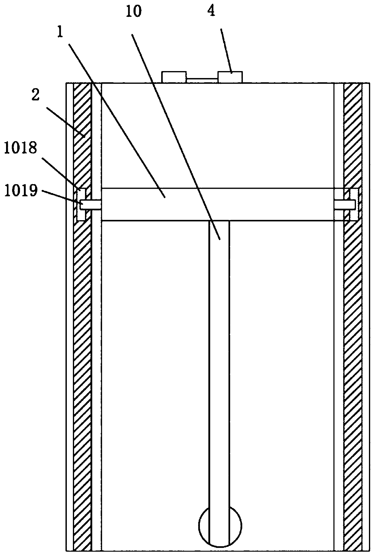 A fast unloading and debonding device for a dump truck