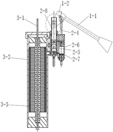 Hydraulic manual seawater desalting device for individual soldier