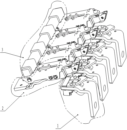 Switch-on and switch-off mechanism of automatic transfer switching equipment