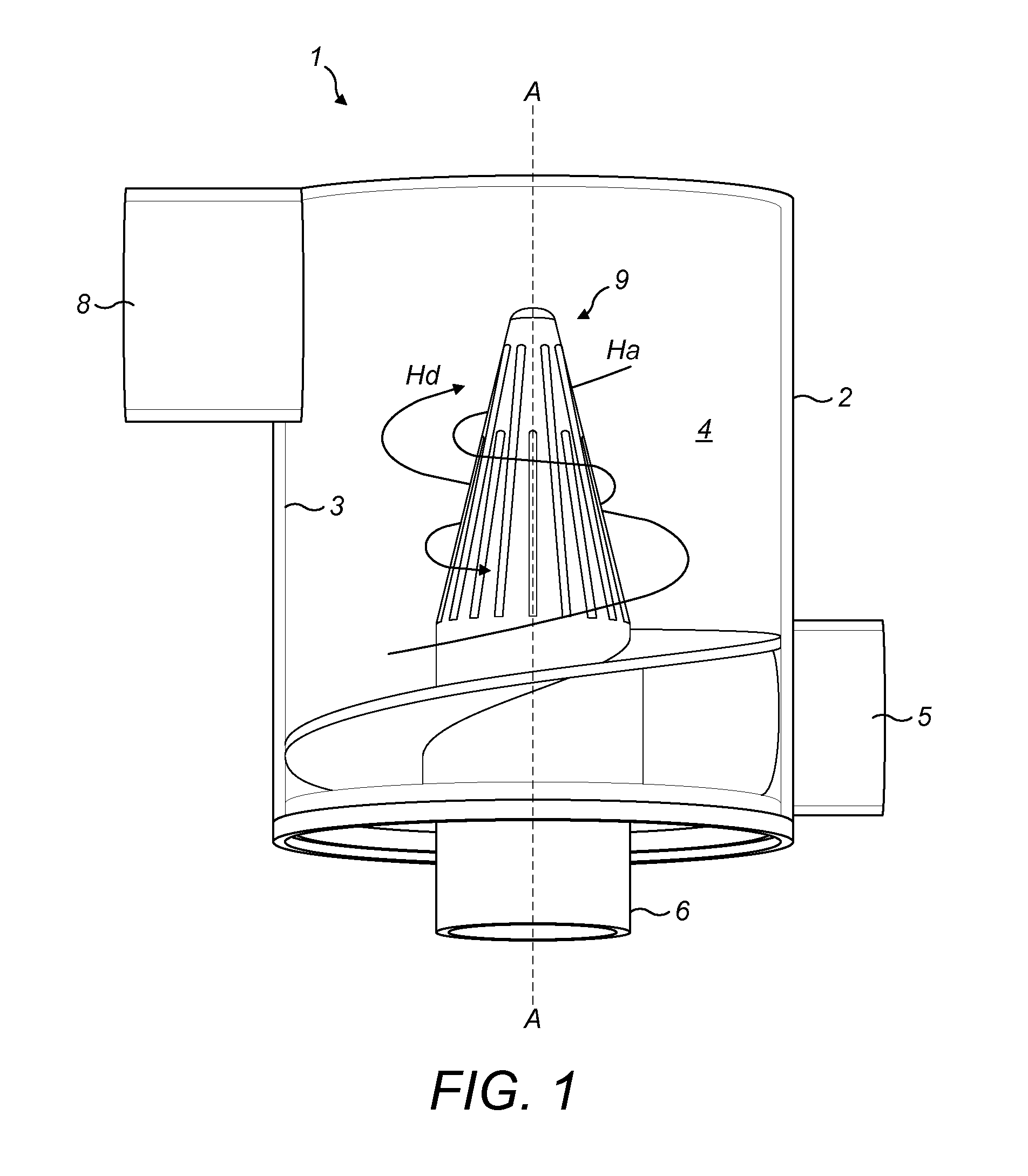 Vortex finder for a cyclonic separator