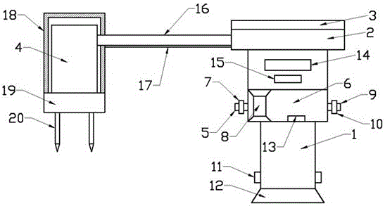 Sewage detection apparatus for sewage treatment tank